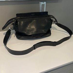 Rag and bone black leather bag.